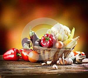 Healthy Organic Vegetables photo