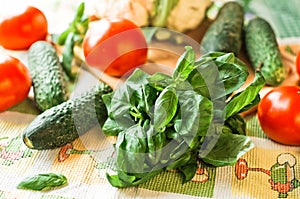 Healthy Organic Vegetables. Bio Food photo
