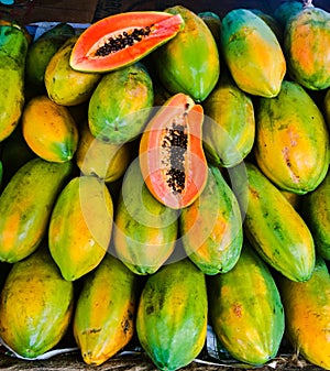 Healthy Papaya asiatic fresh photo