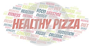 Healthy Pizza word cloud.