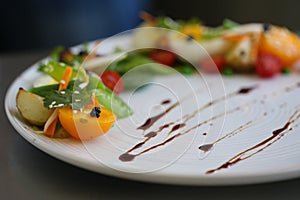 Healthy plate of salad for lunch