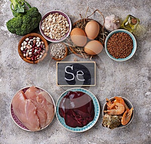 Healthy product sources of selenium.