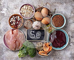 Healthy product sources of selenium.
