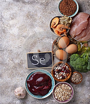 Healthy product sources of selenium.