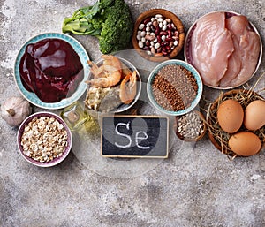 Healthy product sources of selenium.