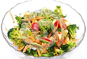 Healthy raw vegan salad