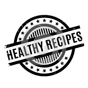 Healthy Recipes rubber stamp photo