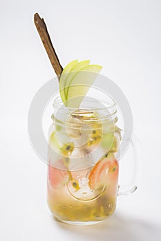 Healthy and refreshing fruit drink photo