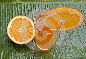 Healthy refreshing orange juice