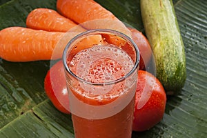 Healthy refreshing vegetable juice