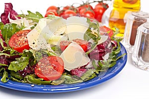 Healthy salad with cheese