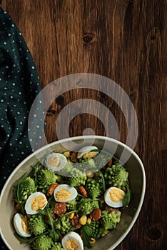 Healthy Salad Romanesco in bowl