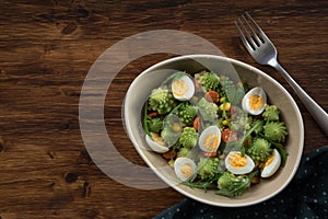 Healthy Salad Romanesco in bowl