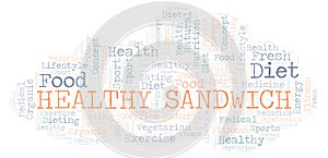 Healthy Sandwich word cloud.