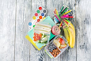 Healthy school lunch box