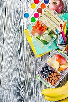 Healthy school lunch box