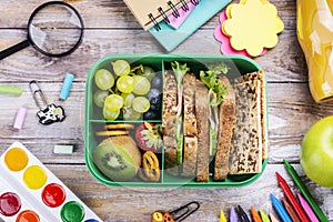 Healthy school lunch box