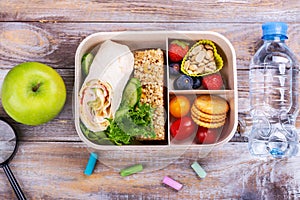 Healthy school lunch box