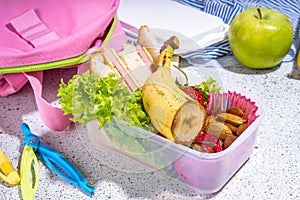 Healthy school lunch box