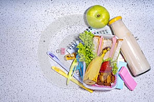 Healthy school lunch box