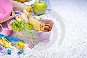 Healthy school lunch box