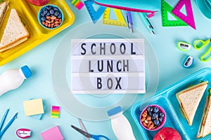 Healthy school lunch box