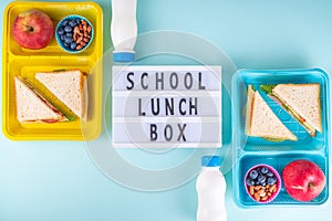 Healthy school lunch box