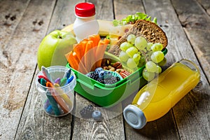 Healthy school lunch box