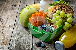 Healthy school lunch box