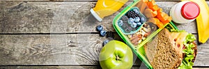 Healthy school lunch box