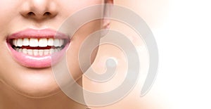 Healthy smile. Teeth whitening. Dental care