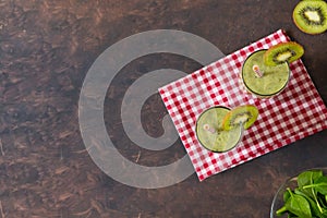 Healthy smoothie in country style