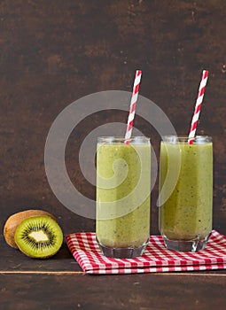 Healthy smoothie in country style