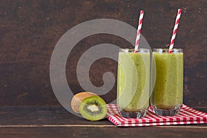 Healthy smoothie in country style