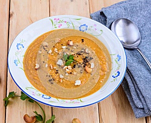 Healthy Soup with Nuts