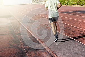 Healthy and sporty Man runner in training