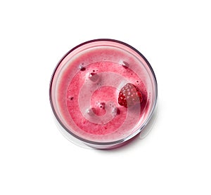 Healthy summer smoothie with raspberry