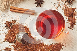 Healthy superfood beverage rooibos african tea