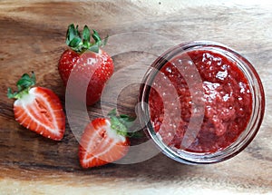 Healthy and sweets Strawberry jam