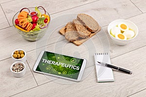 Healthy Tablet Pc compostion, immune system boost concept