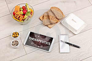Healthy Tablet Pc compostion, immune system boost concept