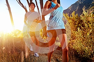 Healthy trail running