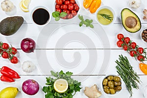 Healthy vegan food background clean eating copyspace copy space vegetarian organic wooden board