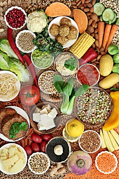 Healthy Vegan Food Collection
