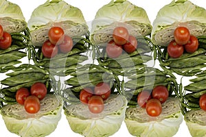 Healthy vegetable food concept background. Fresh food selection for healthy food habit top view