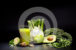 Healthy vegetable juices for refreshment