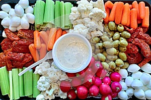 Healthy vegetable snacks close-up