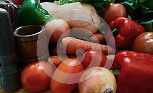 Healthy Vegetable Varieties. Various types of vegetables photo