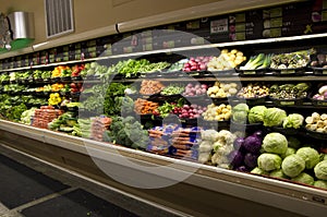 Healthy vegetables grocery store