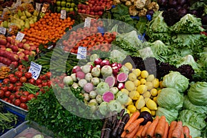 Healthy vegetables grocery store